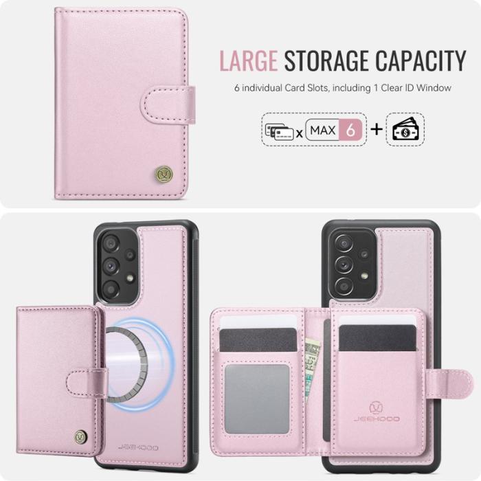 JEEHOOD - JEEHOOD J09 Fodral för Samsung Galaxy A33 5G - Rosa