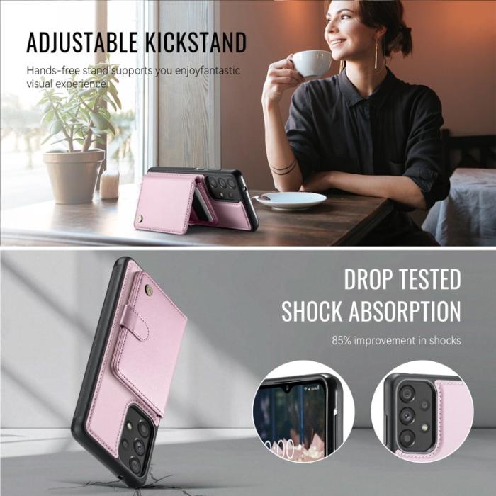 JEEHOOD - JEEHOOD J09 Fodral för Samsung Galaxy A33 5G - Rosa