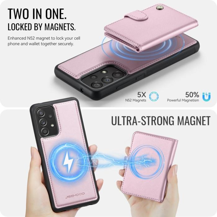 JEEHOOD - JEEHOOD J09 Fodral för Samsung Galaxy A33 5G - Rosa