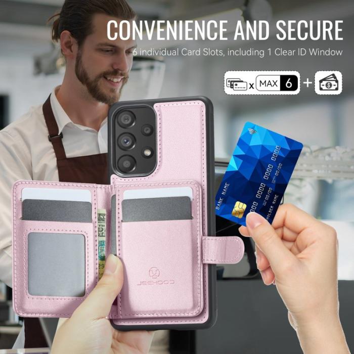 JEEHOOD - JEEHOOD J09 Fodral för Samsung Galaxy A33 5G - Rosa