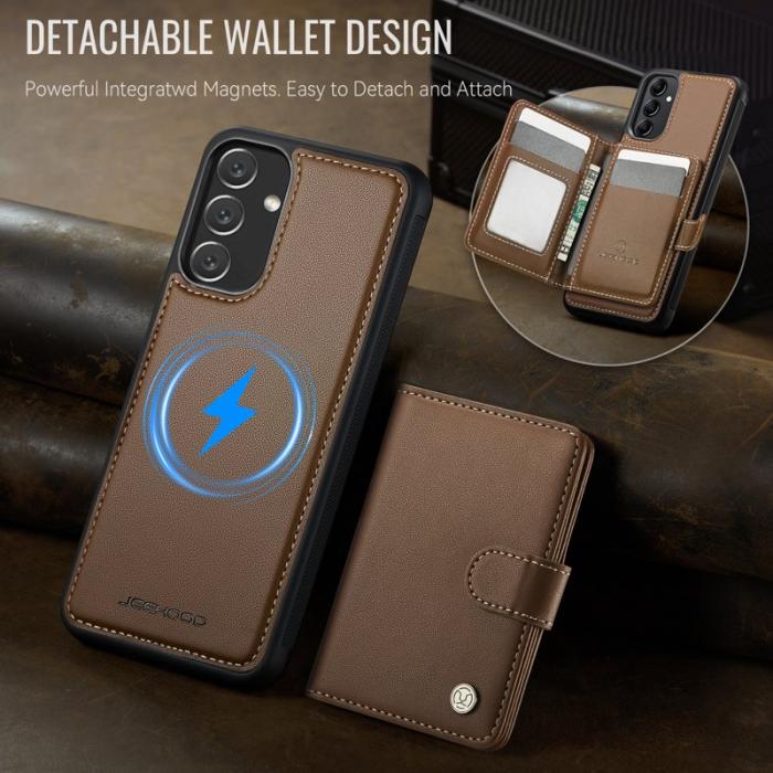 JEEHOOD - JEEHOOD J09 Fodral för Samsung Galaxy A34 5G - Brun