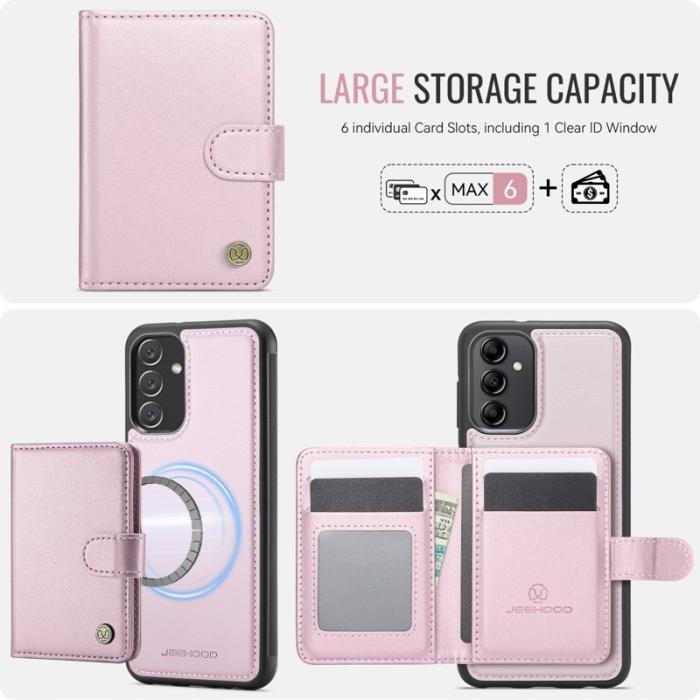 JEEHOOD - JEEHOOD J09 Fodral för Samsung Galaxy A34 5G - Rosa