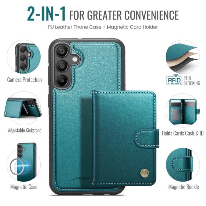 JEEHOOD - JEEHOOD J09 Fodral för Samsung Galaxy A35 5G - Grön