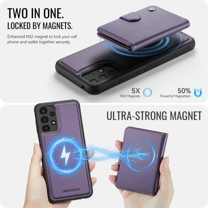 JEEHOOD - JEEHOOD J09 Fodral för Samsung Galaxy A52 5G - Lila