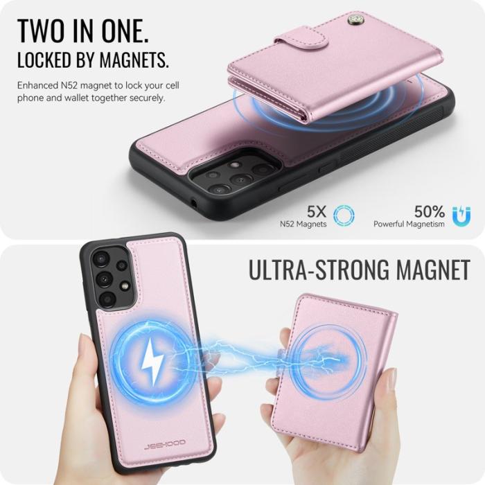 JEEHOOD - JEEHOOD J09 Fodral för Samsung Galaxy A52 5G - Rosa