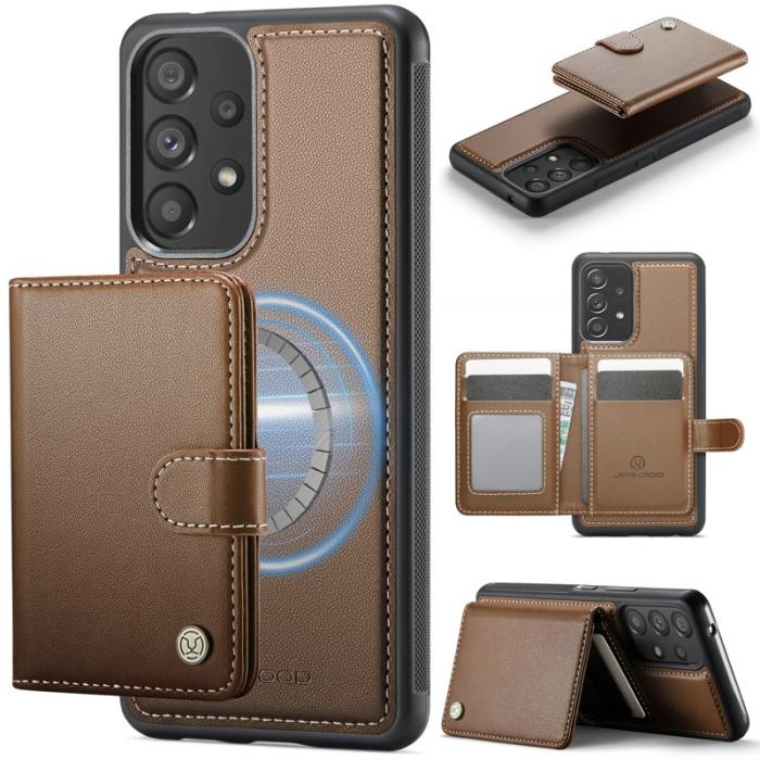 JEEHOOD - JEEHOOD J09 Fodral för Samsung Galaxy A53 5G - Brun
