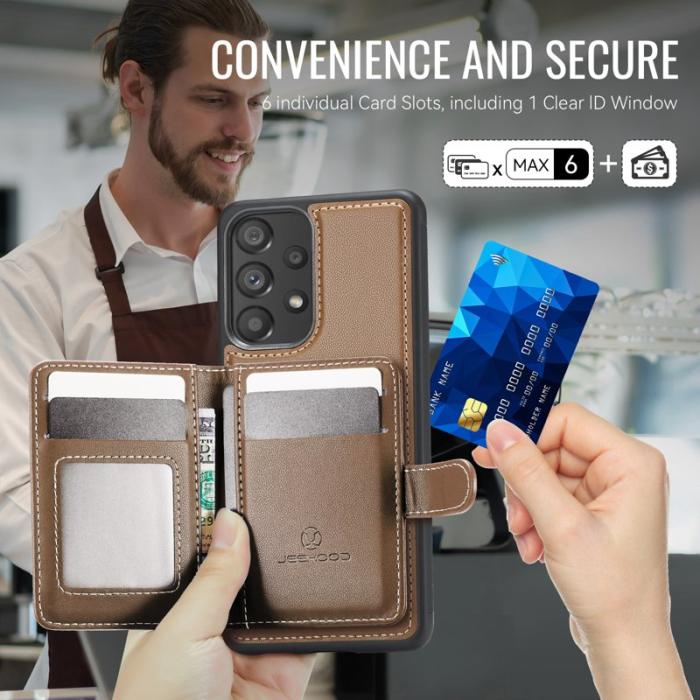 JEEHOOD - JEEHOOD J09 Fodral för Samsung Galaxy A53 5G - Brun