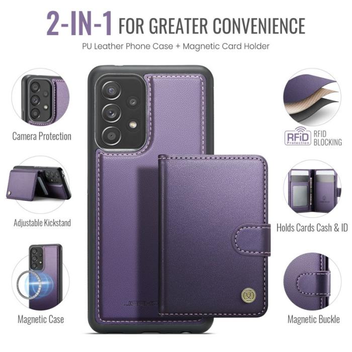 JEEHOOD - JEEHOOD J09 Fodral för Samsung Galaxy A53 5G Lila