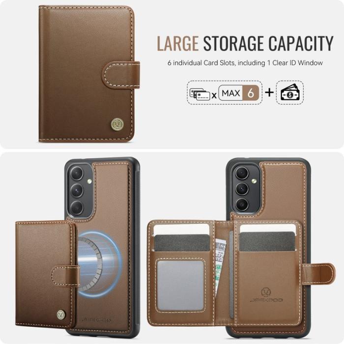 JEEHOOD - JEEHOOD J09 Fodral för Samsung Galaxy A54 5G - Brun