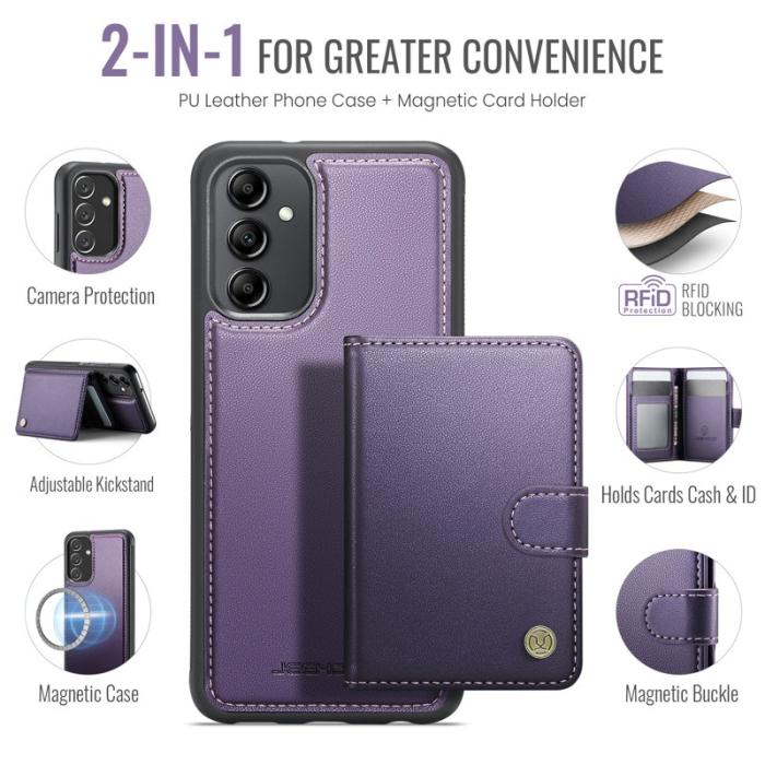 JEEHOOD - JEEHOOD J09 Fodral för Samsung Galaxy A54 5G Lila med RFID