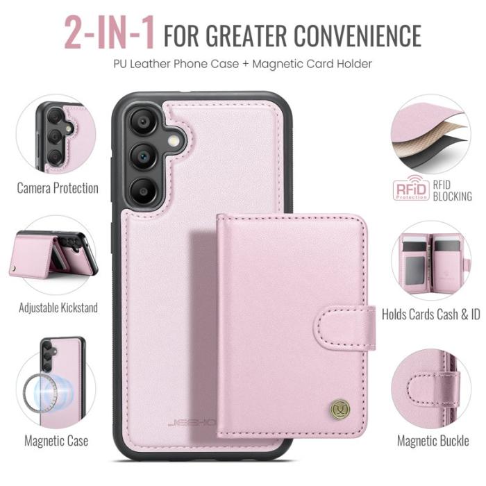 JEEHOOD - JEEHOOD J09 Fodral för Samsung Galaxy A55 5G - Rosa