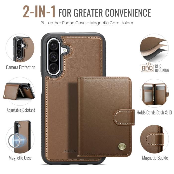 JEEHOOD - JEEHOOD J09 Fodral för Samsung Galaxy A56 5G - Brun