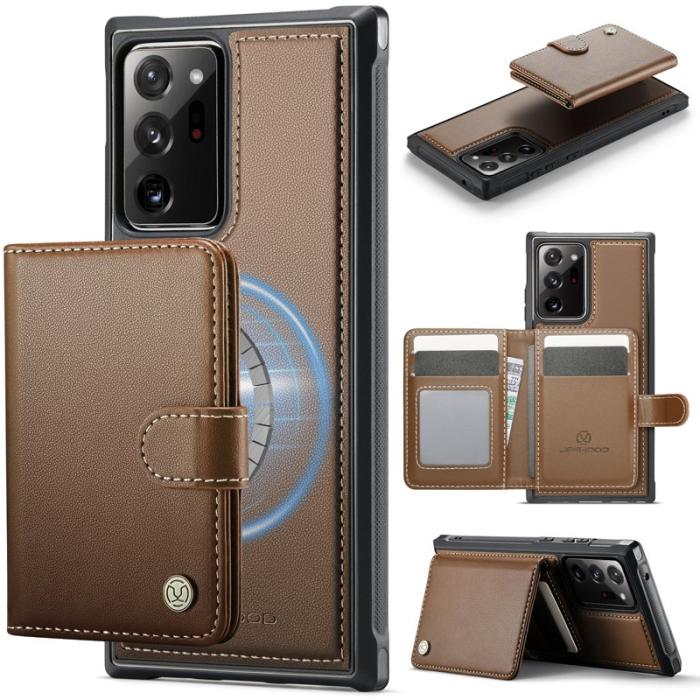 JEEHOOD - JEEHOOD J09 Fodral för Samsung Galaxy Note20 Ultra - Brun