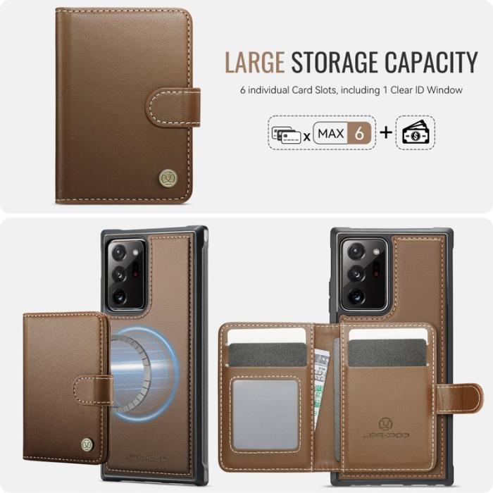 JEEHOOD - JEEHOOD J09 Fodral för Samsung Galaxy Note20 Ultra - Brun