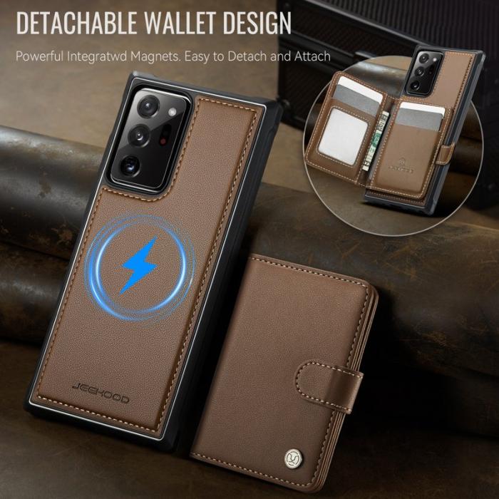 JEEHOOD - JEEHOOD J09 Fodral för Samsung Galaxy Note20 Ultra - Brun