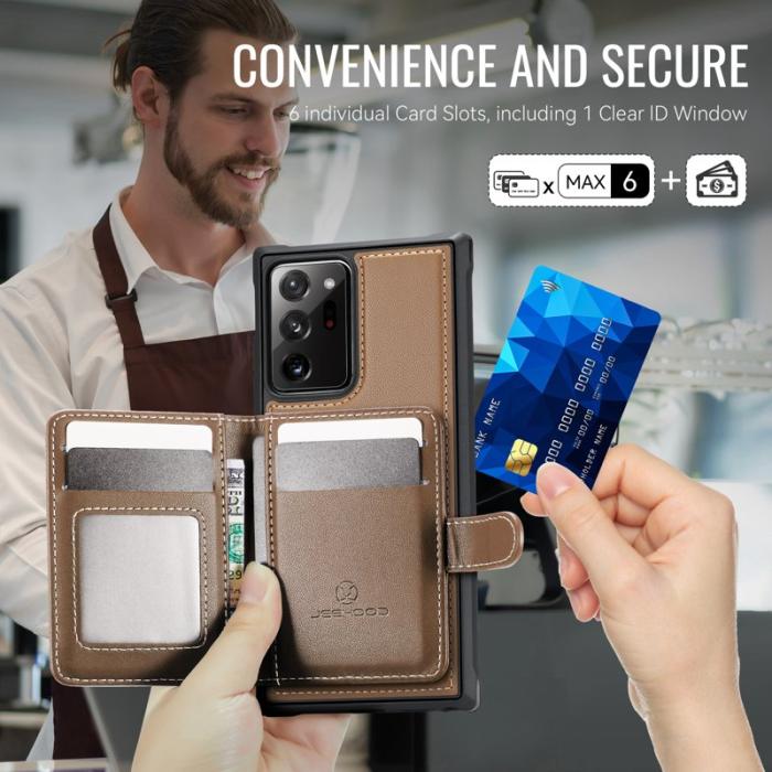 JEEHOOD - JEEHOOD J09 Fodral för Samsung Galaxy Note20 Ultra - Brun