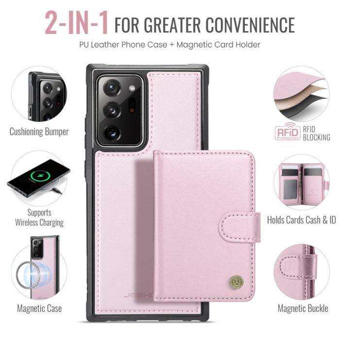 JEEHOOD - JEEHOOD J09 Fodral för Samsung Galaxy Note20 Ultra - Rosa