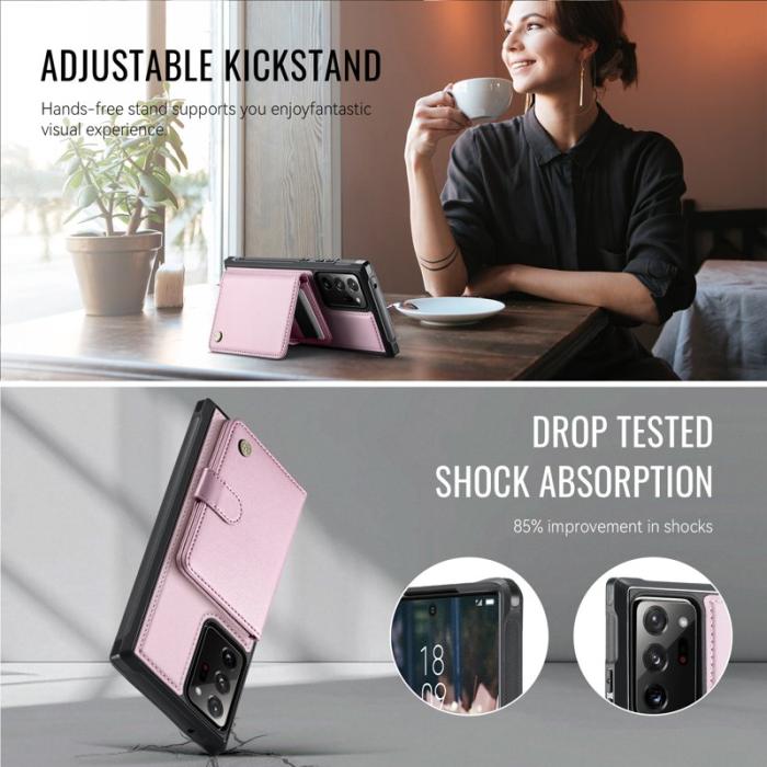 JEEHOOD - JEEHOOD J09 Fodral för Samsung Galaxy Note20 Ultra - Rosa