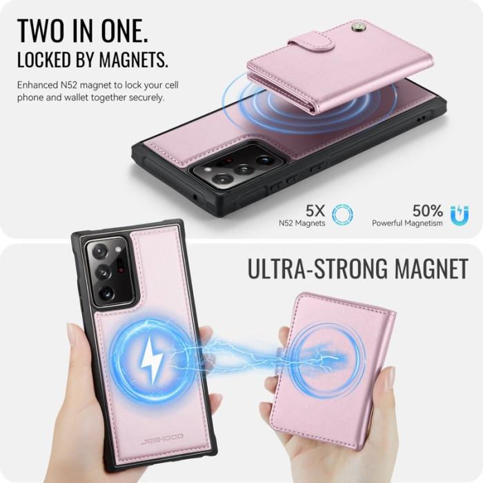 JEEHOOD - JEEHOOD J09 Fodral för Samsung Galaxy Note20 Ultra - Rosa