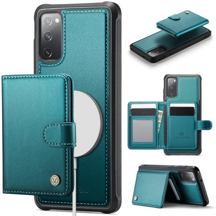 JEEHOOD - JEEHOOD J09 Fodral för Samsung Galaxy S20 FE RFID Grön