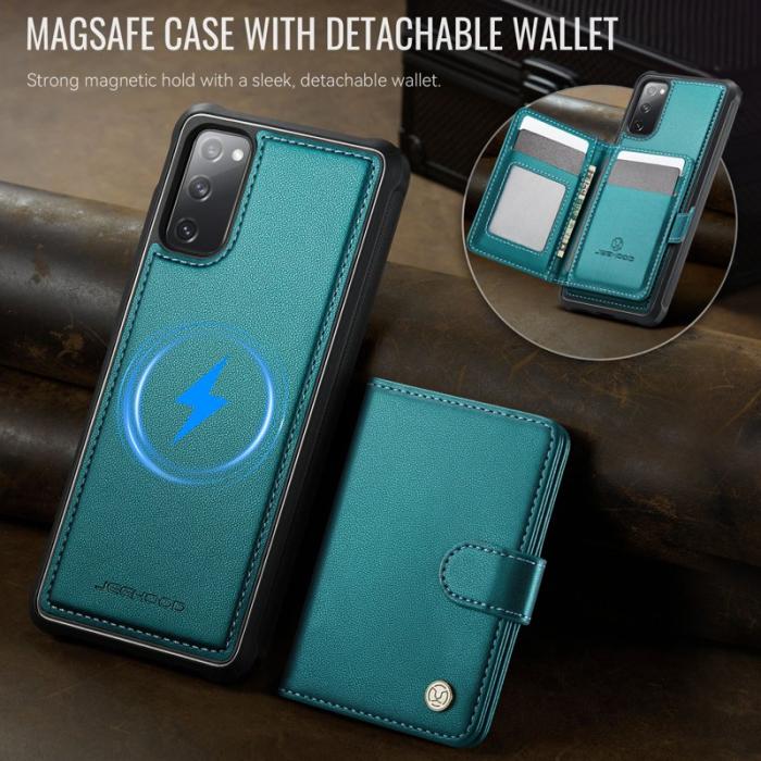 JEEHOOD - JEEHOOD J09 Fodral för Samsung Galaxy S20 FE RFID Grön