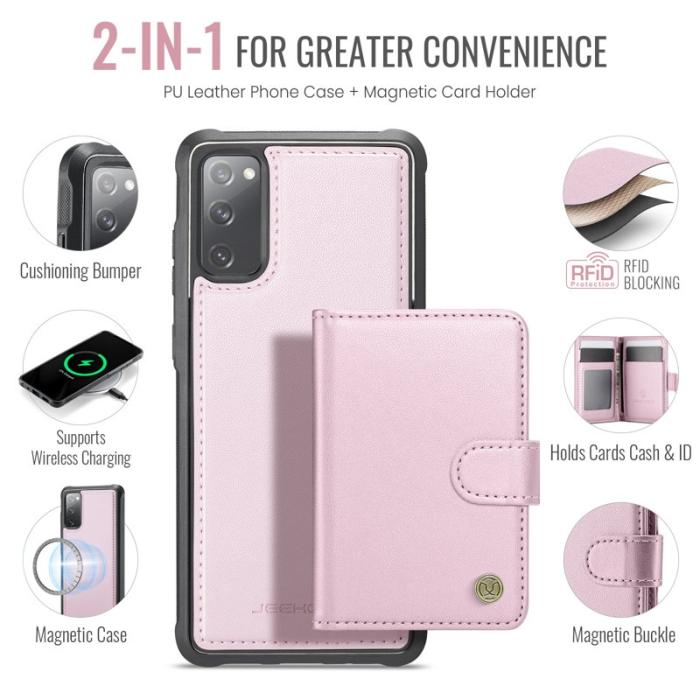 JEEHOOD - JEEHOOD J09 Fodral för Samsung Galaxy S20 FE - Rosa