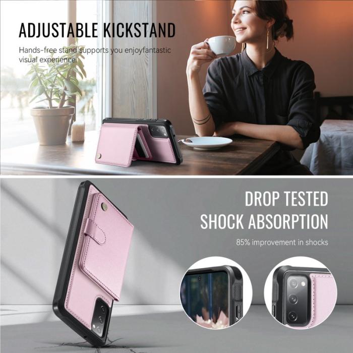 JEEHOOD - JEEHOOD J09 Fodral för Samsung Galaxy S20 FE - Rosa