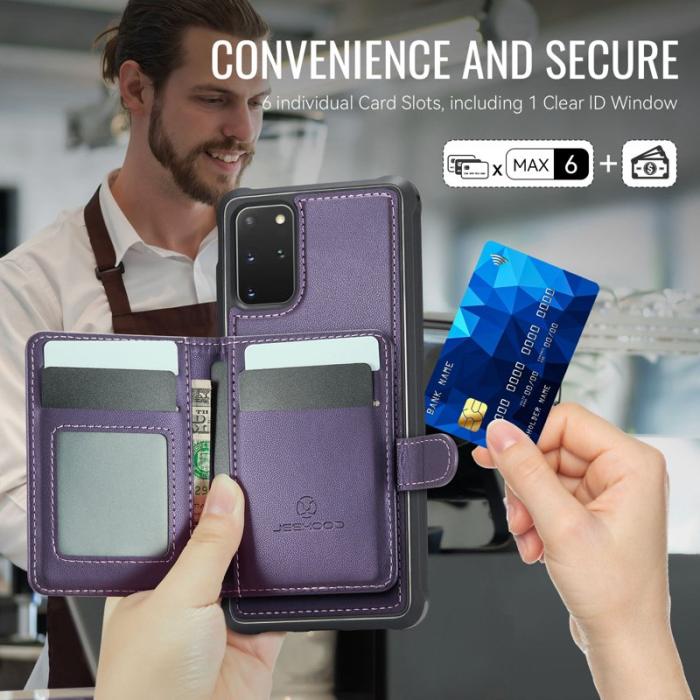 JEEHOOD - JEEHOOD J09 Fodral för Samsung Galaxy S20 Plus 4G Lila