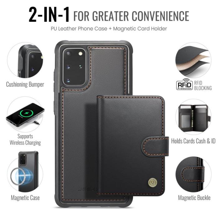 JEEHOOD - JEEHOOD J09 Fodral för Samsung Galaxy S20 Plus - Svart