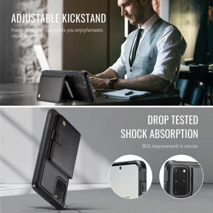 JEEHOOD - JEEHOOD J09 Fodral för Samsung Galaxy S20 Plus - Svart