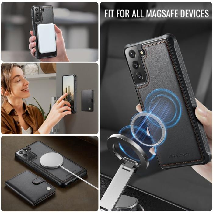 JEEHOOD - JEEHOOD J09 Fodral för Samsung Galaxy S21 4G - Svart