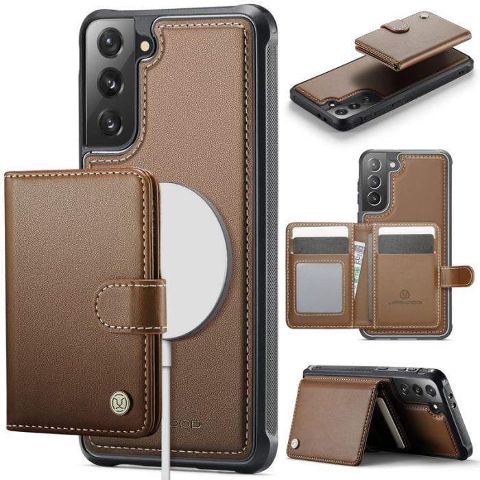 JEEHOOD - JEEHOOD J09 Fodral för Samsung Galaxy S21+ 5G - Brun