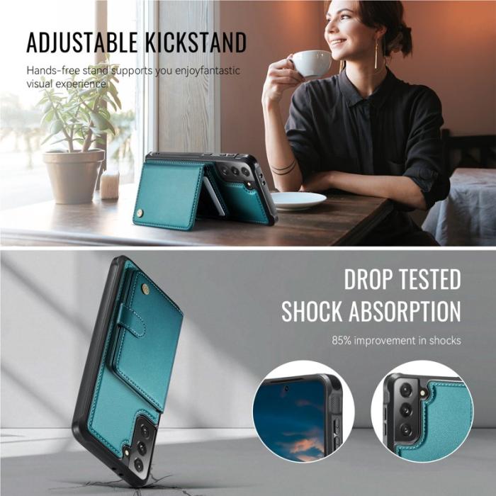 JEEHOOD - JEEHOOD J09 Fodral för Samsung Galaxy S21+ 5G - Grön