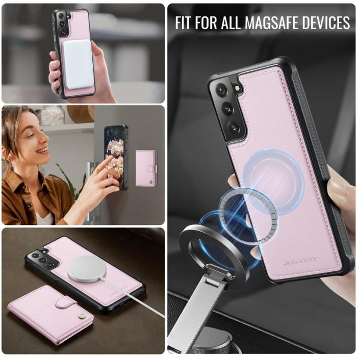 JEEHOOD - JEEHOOD J09 Fodral för Samsung Galaxy S21+ 5G - Rosa