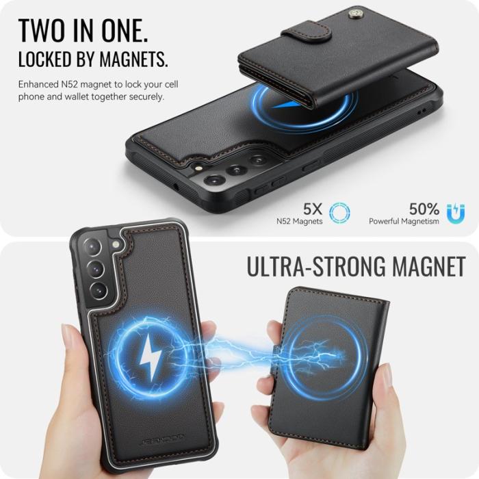 JEEHOOD - JEEHOOD J09 Fodral för Samsung Galaxy S21 FE 5G - Svart