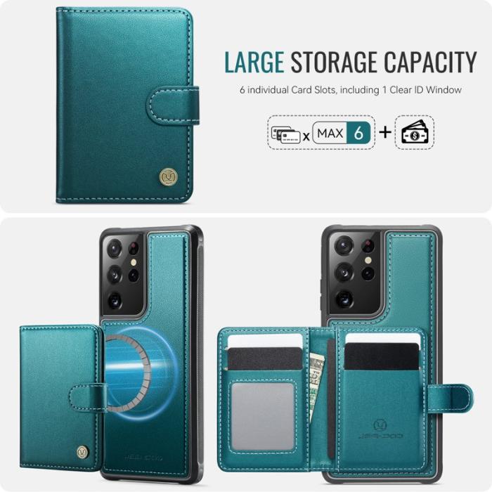 JEEHOOD - JEEHOOD J09 Fodral för Samsung Galaxy S21 Ultra 5G - Grön