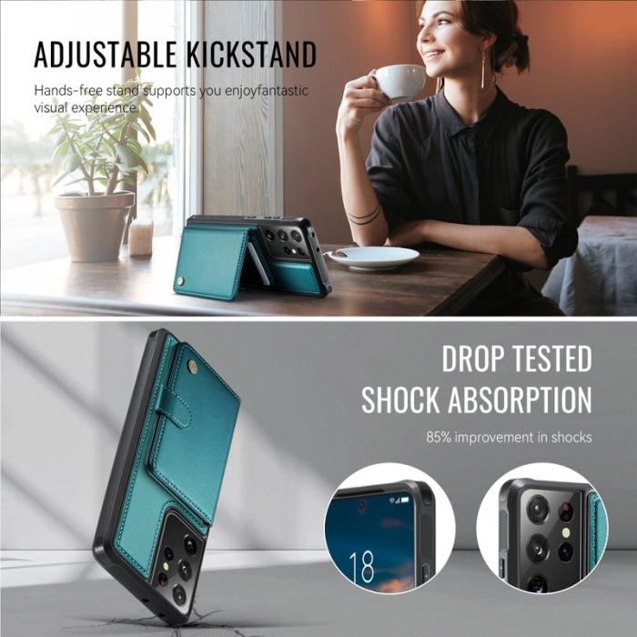 JEEHOOD - JEEHOOD J09 Fodral för Samsung Galaxy S21 Ultra 5G - Grön