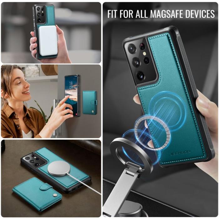 JEEHOOD - JEEHOOD J09 Fodral för Samsung Galaxy S21 Ultra 5G - Grön