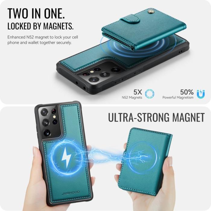 JEEHOOD - JEEHOOD J09 Fodral för Samsung Galaxy S21 Ultra 5G - Grön