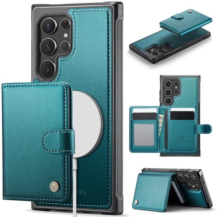 JEEHOOD - JEEHOOD J09 Fodral för Samsung Galaxy S22 Ultra 5G - Grön