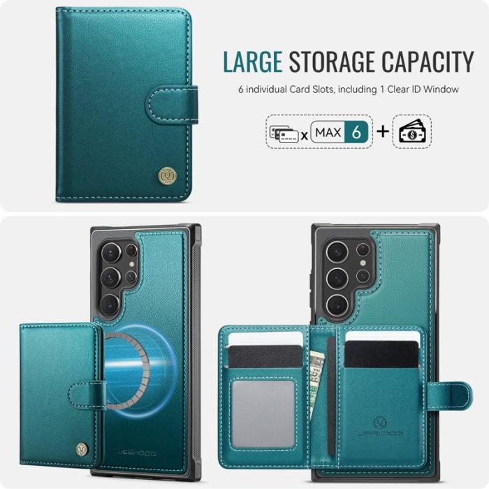 JEEHOOD - JEEHOOD J09 Fodral för Samsung Galaxy S22 Ultra 5G - Grön