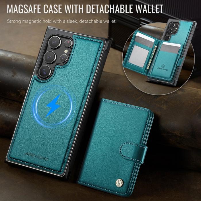 JEEHOOD - JEEHOOD J09 Fodral för Samsung Galaxy S22 Ultra 5G - Grön