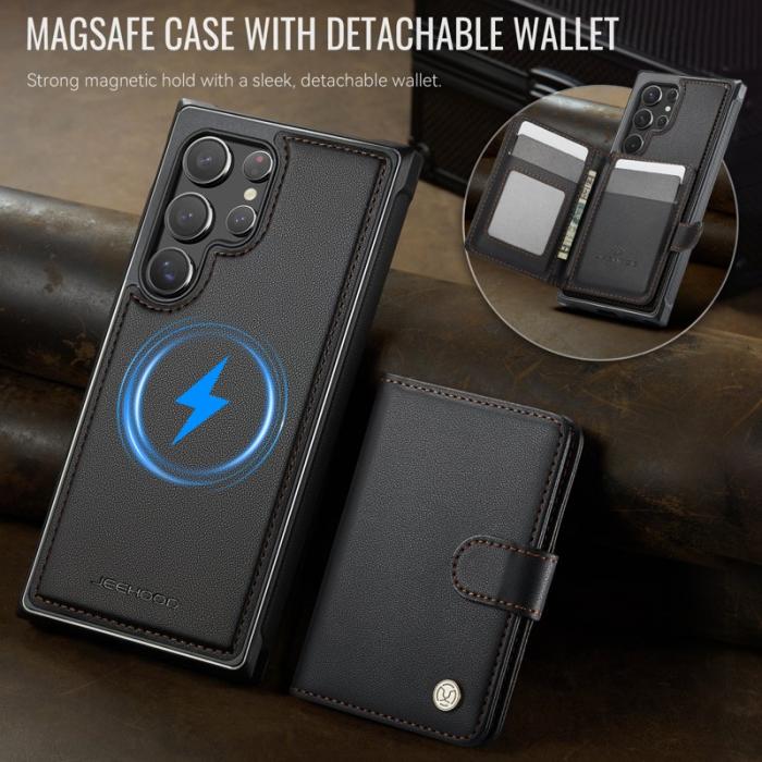 JEEHOOD - JEEHOOD J09 Fodral för Samsung Galaxy S22 Ultra 5G - Svart