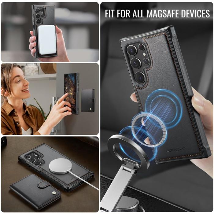 JEEHOOD - JEEHOOD J09 Fodral för Samsung Galaxy S22 Ultra 5G - Svart