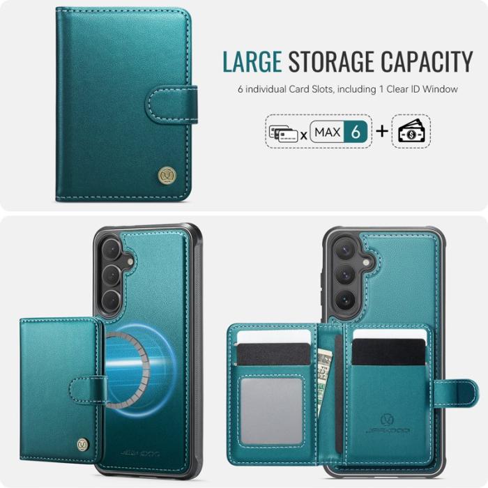 JEEHOOD - JEEHOOD J09 Fodral för Samsung Galaxy S24+ RFID Grön