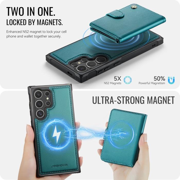 JEEHOOD - JEEHOOD J09 Fodral för Samsung Galaxy S24 Ultra - Grön