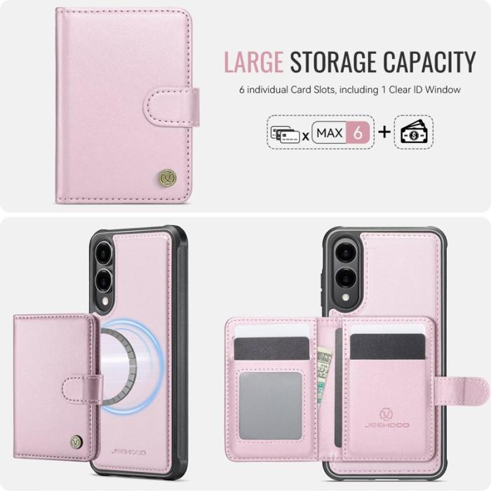 JEEHOOD - JEEHOOD J09 Fodral för Samsung Galaxy S25 Edge - Rosa