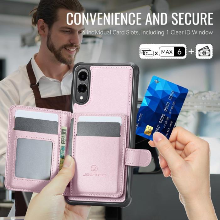 JEEHOOD - JEEHOOD J09 Fodral för Samsung Galaxy S25 Edge - Rosa