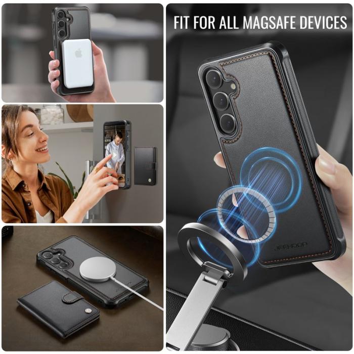 JEEHOOD - JEEHOOD J09 Fodral för Samsung Galaxy S25 FE - Svart