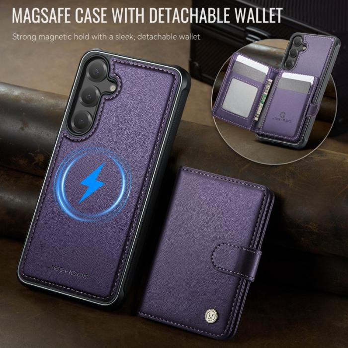 JEEHOOD - JEEHOOD J09 Fodral för Samsung Galaxy S25+ Lila RFID Blocking